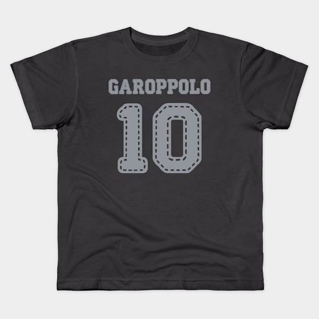 Jimmy Garoppolo 10 Kids T-Shirt by ddesing